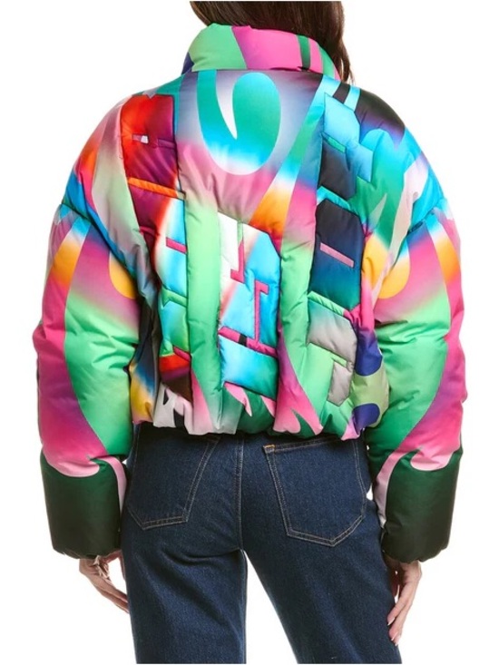 Khrisjoy Jackets & Blazers - NWT Khrisjoy Joy Cropped Puffer Multi~Color Jacket ~ Size 1/M $1,570 MSRP